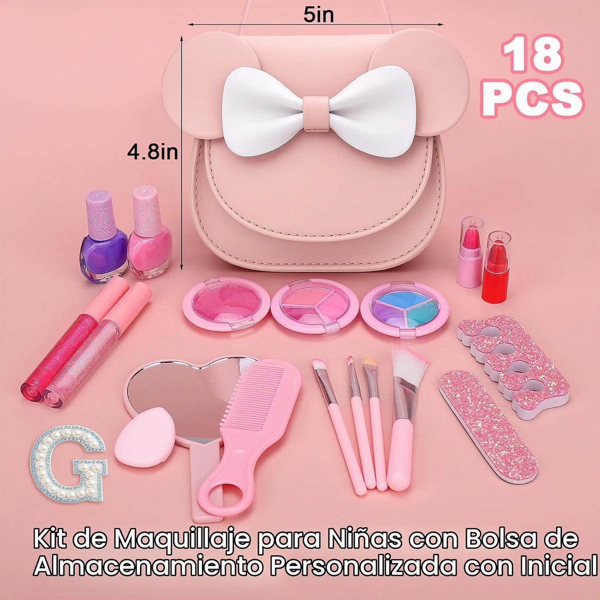 Vodolo Maquillaje No Tóxico para Niñas Pequeñas, Juegos de Maquilla...