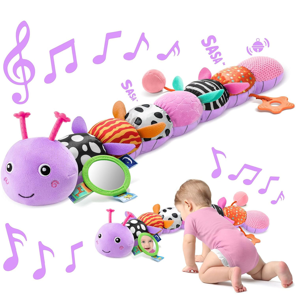 Sumobaby Juguetes para bebés 0-6 6-12 meses, juguete de peluche de...