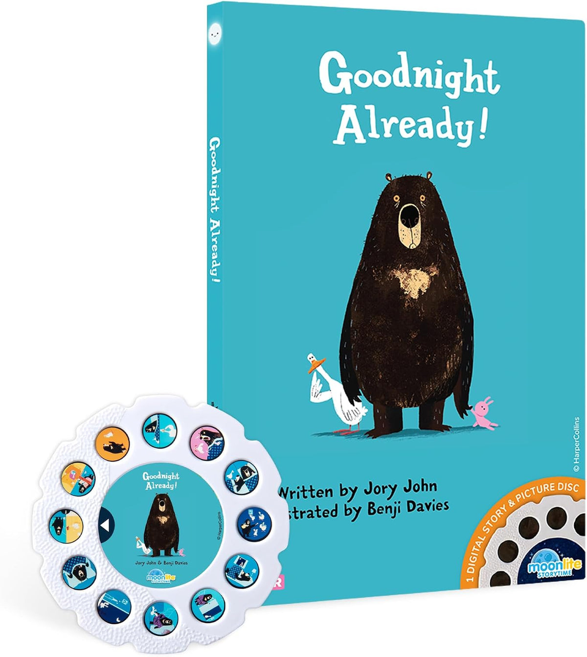 Moonlite Storytime Goodnight Already carrete de cuentos, una forma...