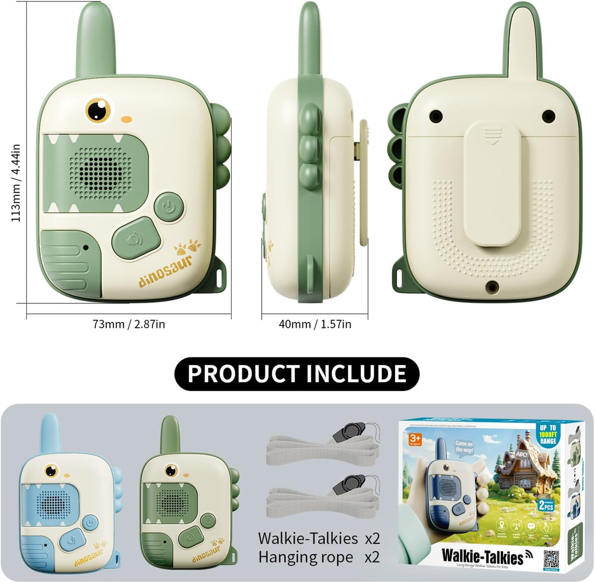 Regalos de juguetes de walkie talkies para niños y niñas: 2 paquete...