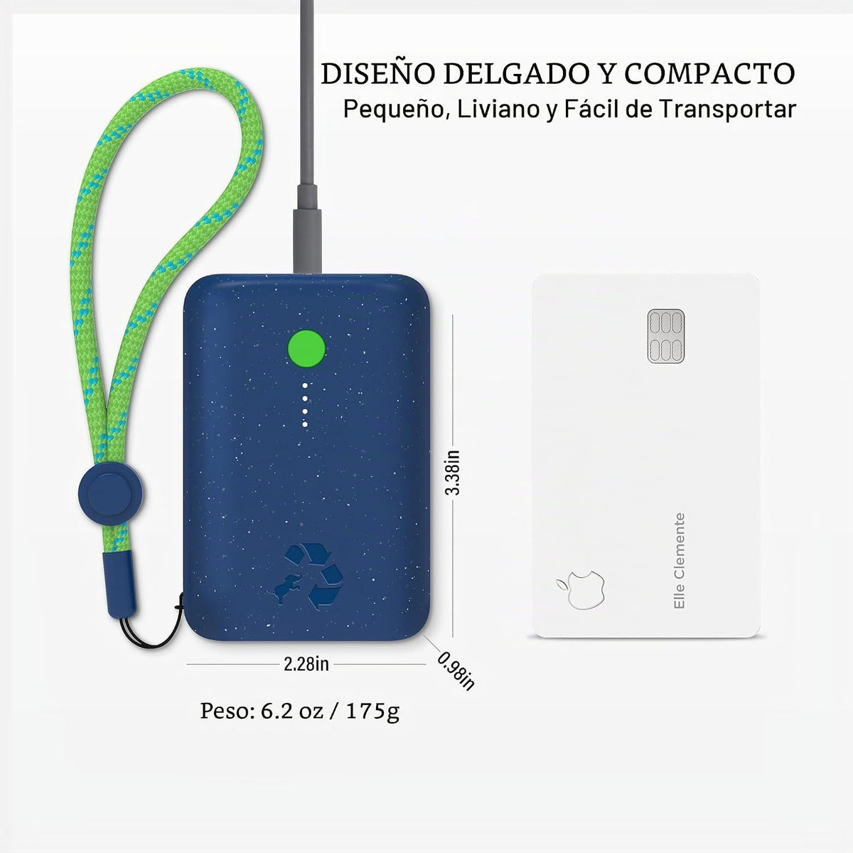 Nimble Champ Cargador Portátil, Batería Externa de 10,000mAh Carga...