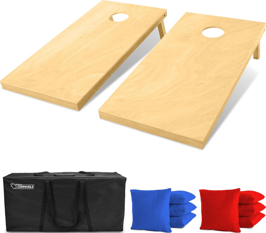GoSports - Juegos de Cornhole de madera maciza de primera calidad -...