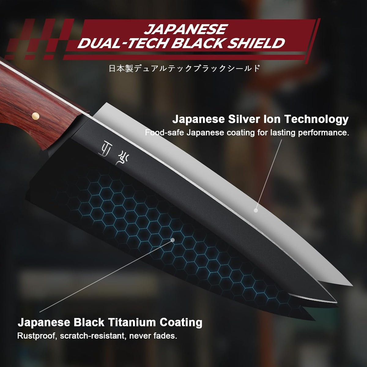 DRGSKL Cuchillo de cocina de Japón - Cuchillo de chef pequeño de 5...