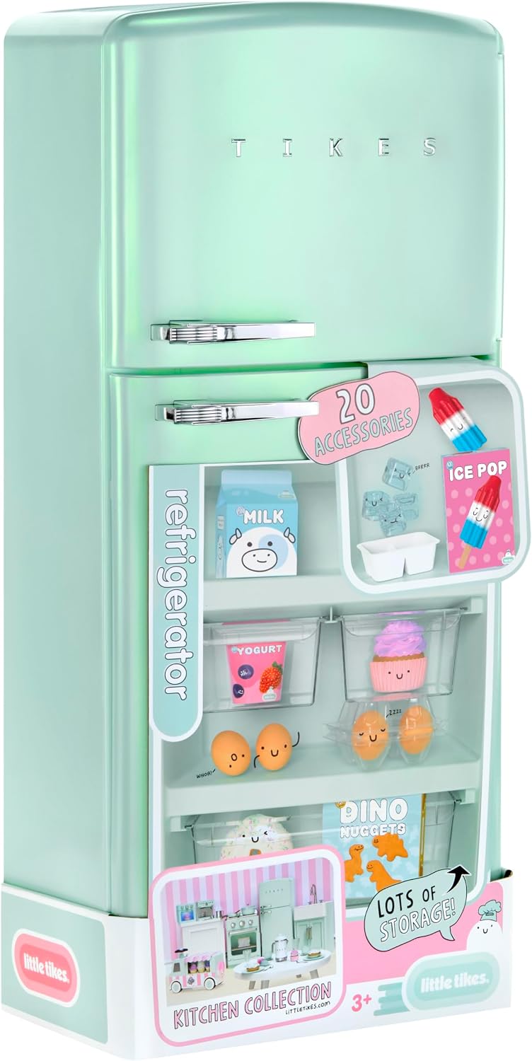 Little Tikes Sweet Spaces - Refrigerador modular de cocina, espuma...