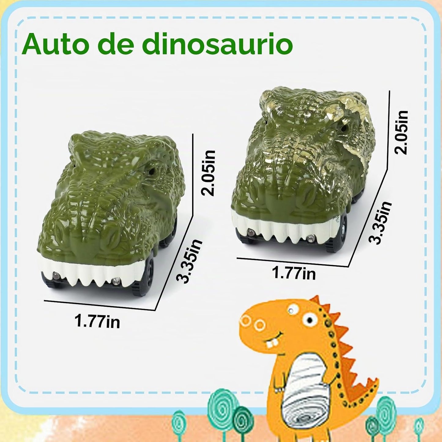 GIAT Accesorios de Coche de Pista de Dinosaurios - Regalos de Cumpl...
