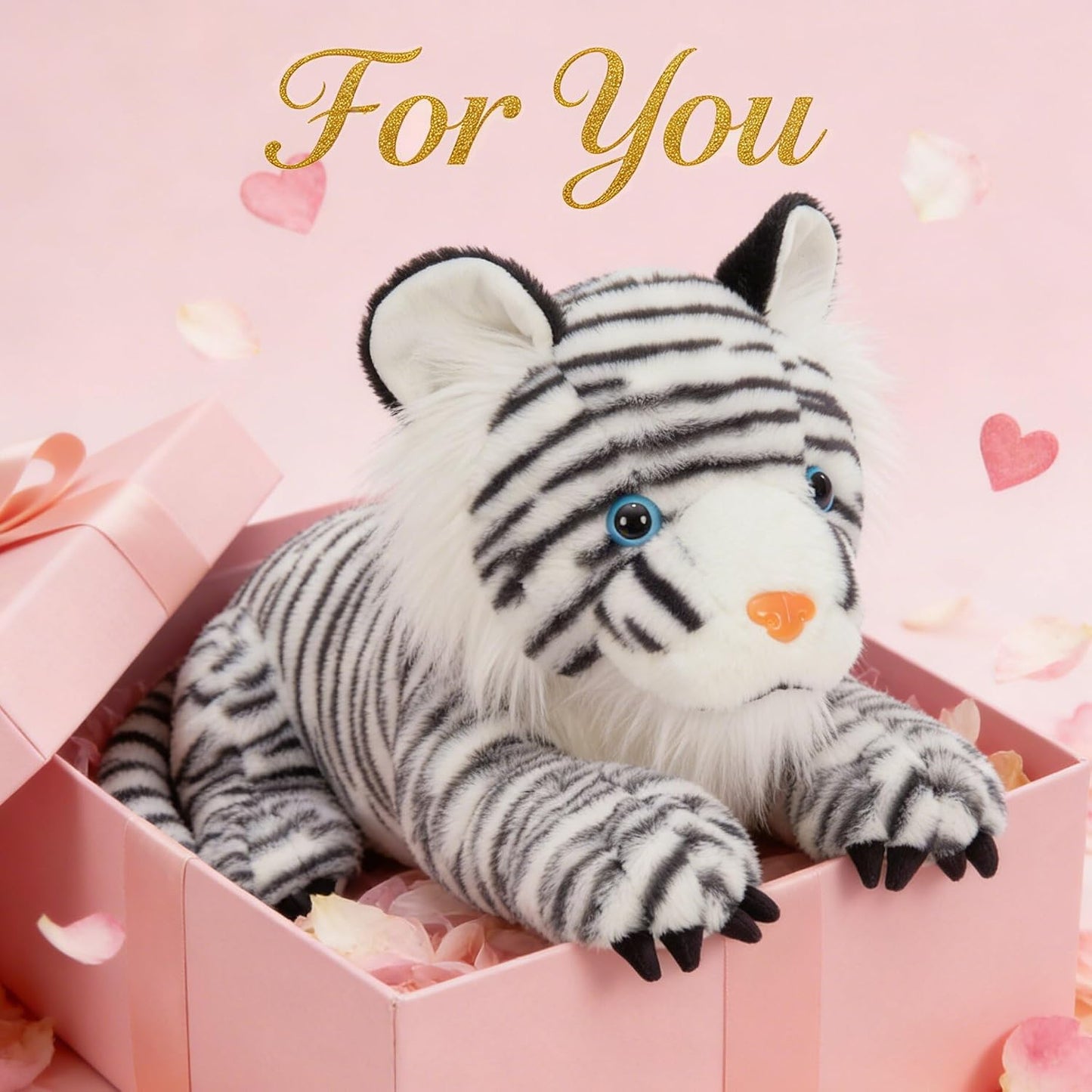 MaoGoLan Animal de peluche gigante de tigre blanco \u2013 Juguete d...