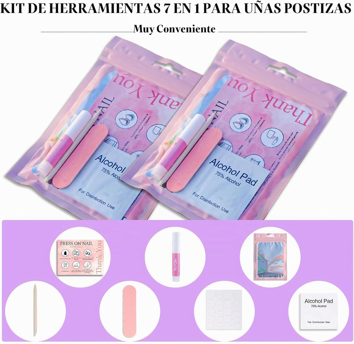 Kits de suministros desechables para uñas, kit profesional de herra...