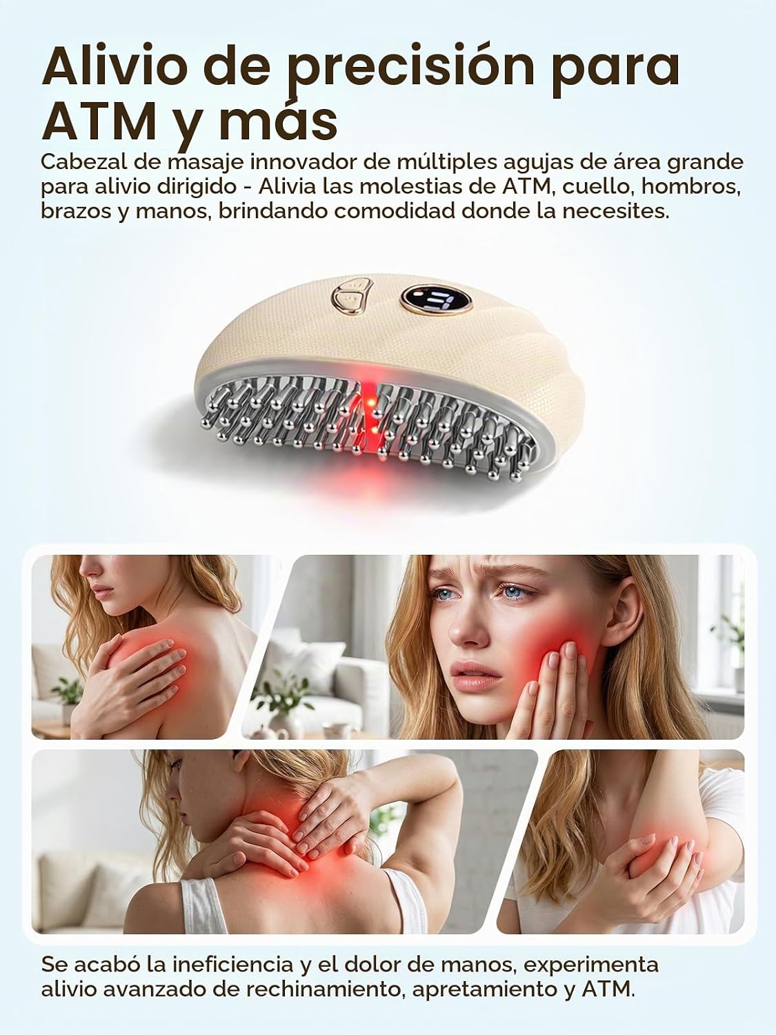 ENKUSU TMJ Relief Products - Masajeador de alivio de mandíbula, vib...