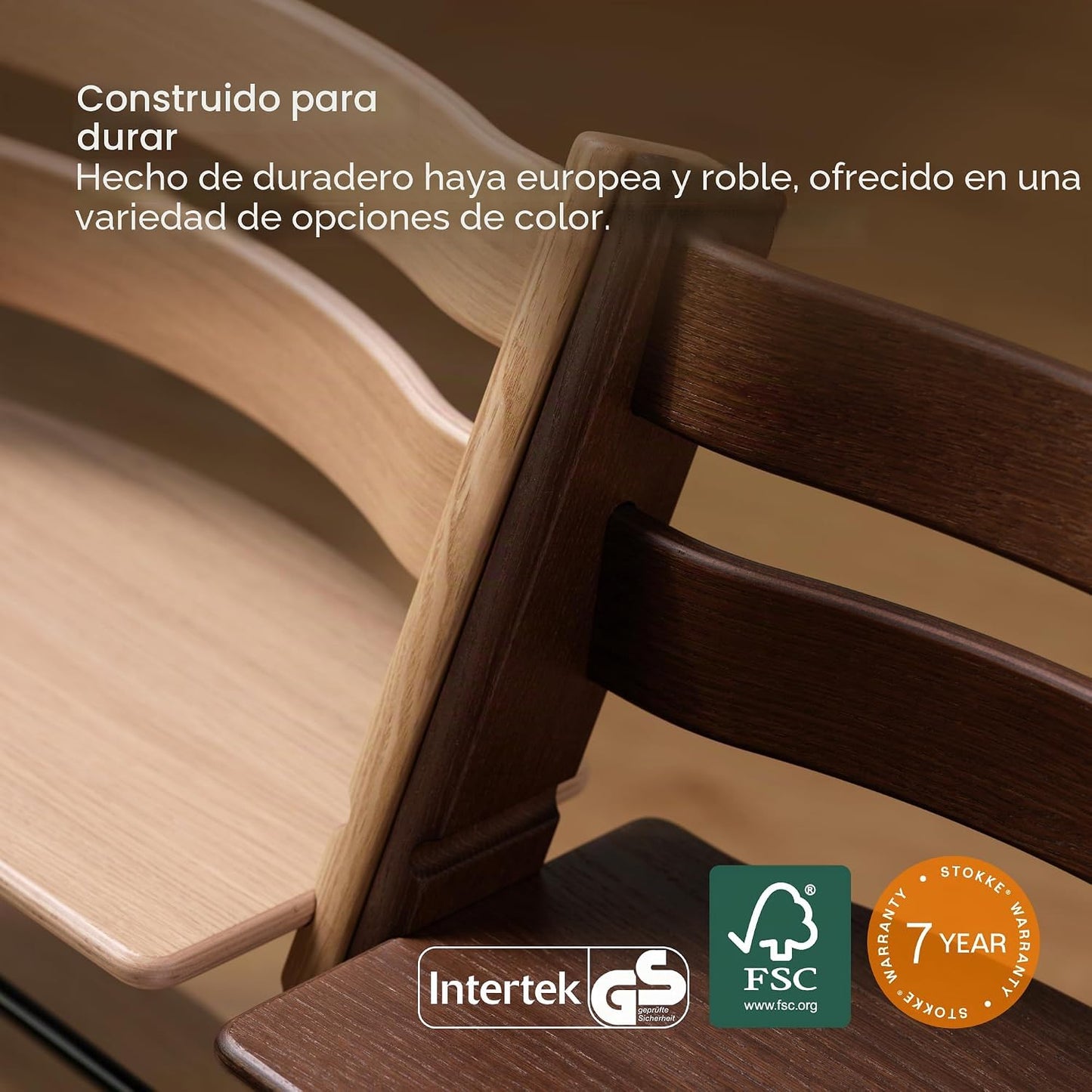 Silla Tripp Trapp de Stokke, Rosa Sereno - Silla ajustable y conver...