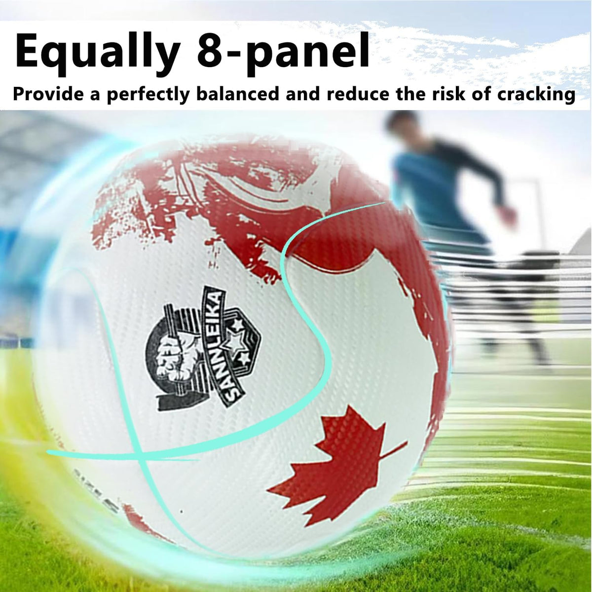 SANNLEIKA Storm Series - Pelota de fútbol profesional para principi...