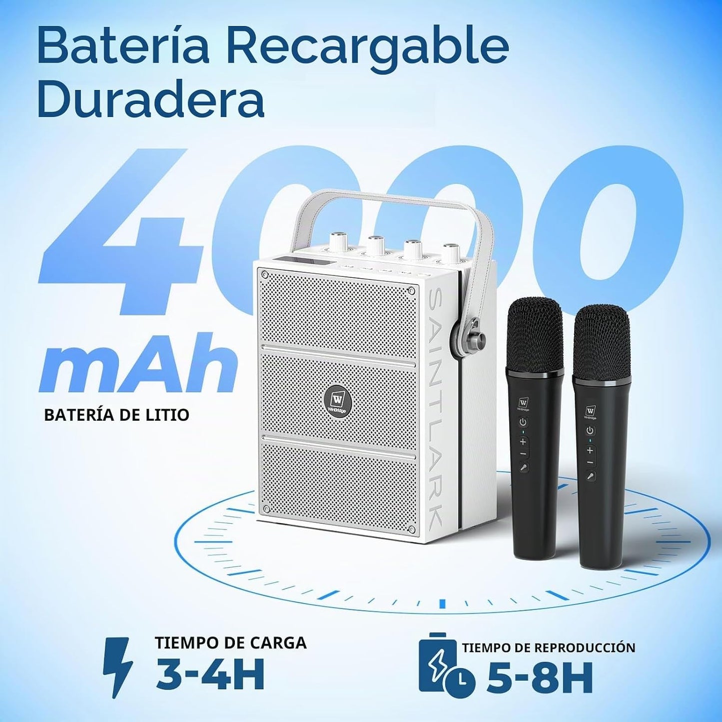 Amplificador de voz inalámbrico de 100 W, altavoz Bluetooth fuerte...