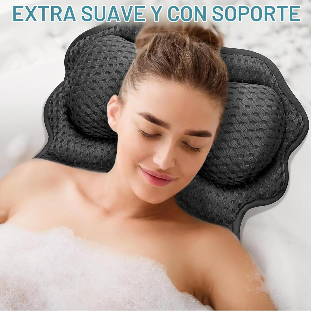Almohada de baño SetSail, almohadas relajantes para bañera para apo...