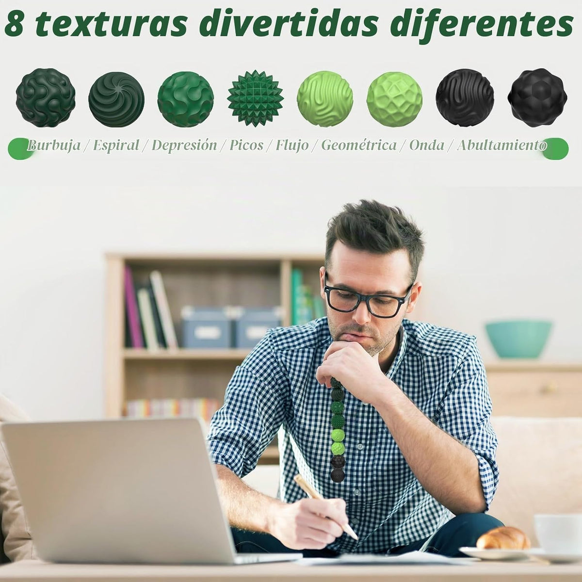 Bolas Magnéticas de Silicona, Juguetes Antiestrés para Adultos y Ad...