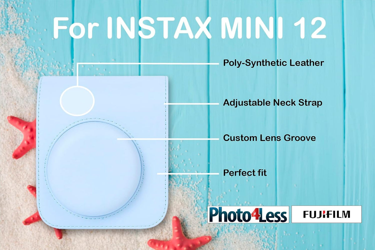 Fujifilm Cámara Instax Mini 12 de película instantánea azul pastel,...