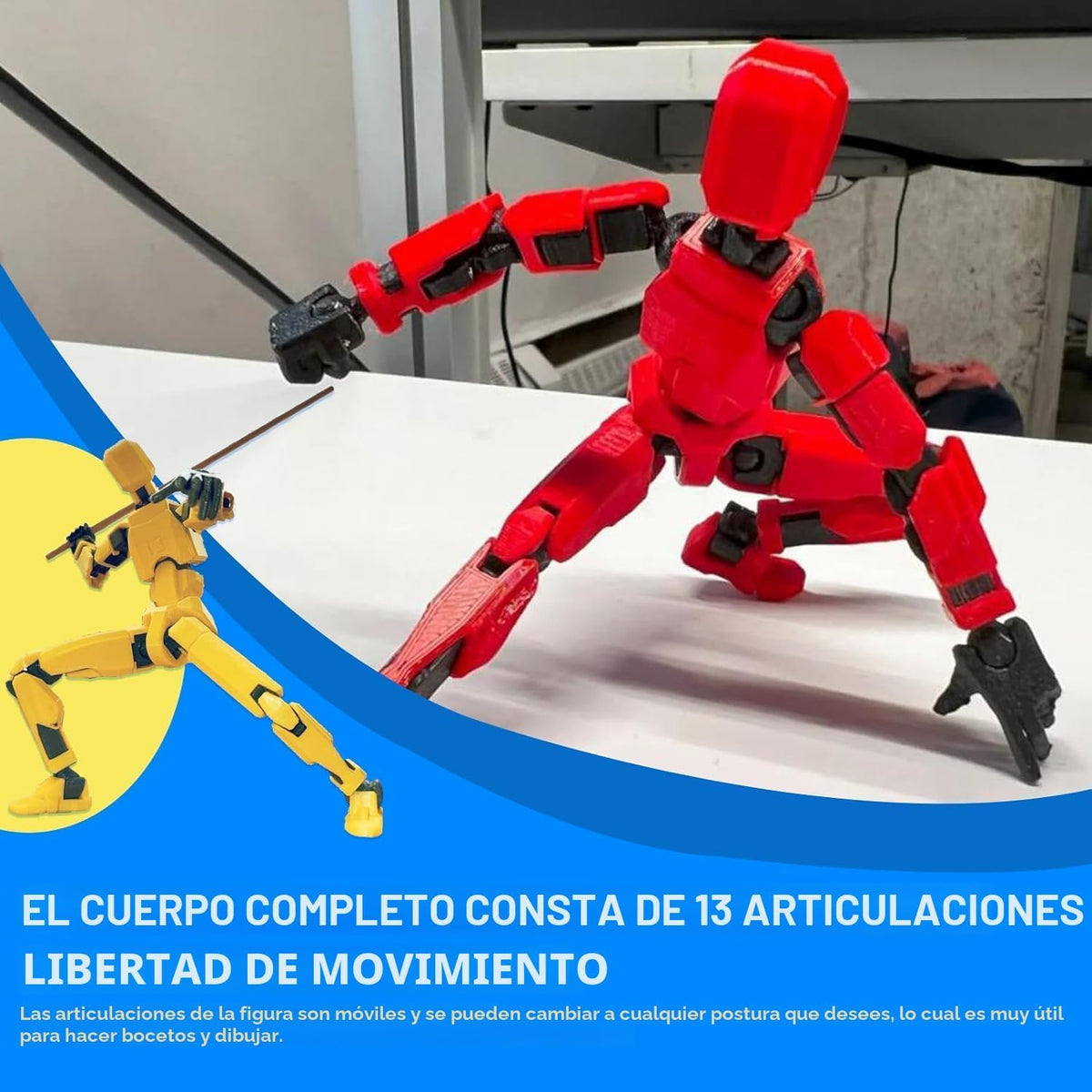 MerryXD T13 Figura de acción 3D, muñeco terminado Nova Titan Lucky...