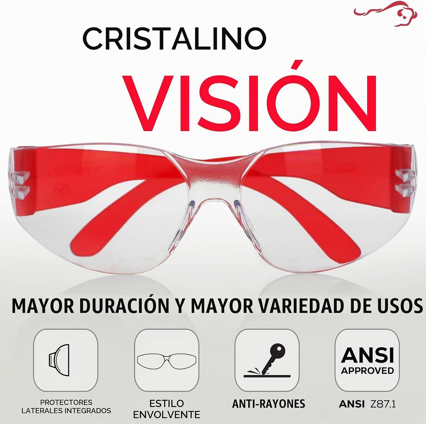 BISON LIFE Gafas de seguridad para niños, gafas protectoras para ni...