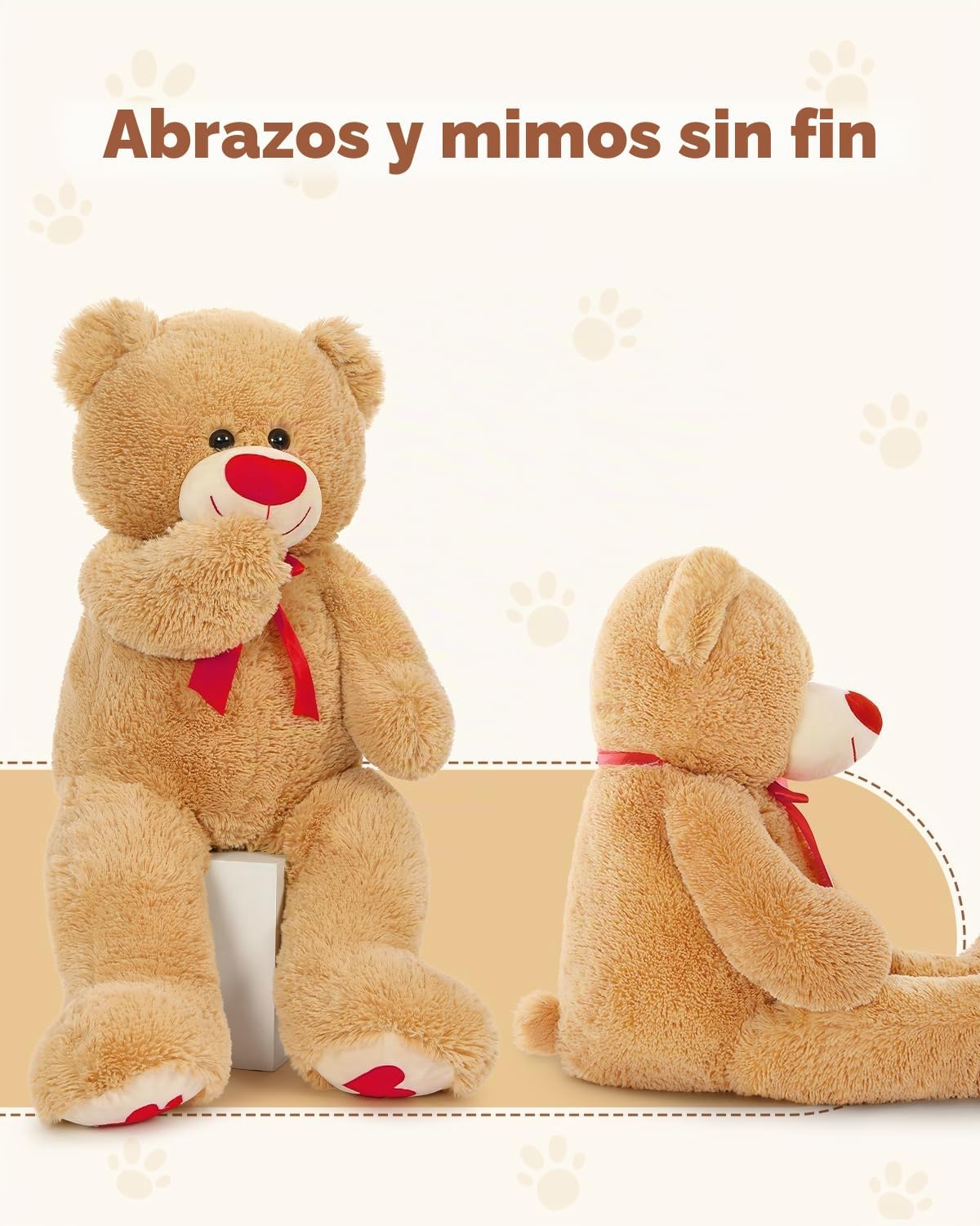 MaoGoLan Oso de Peluche Gigante de 36" Animal de Peluche - Huel...