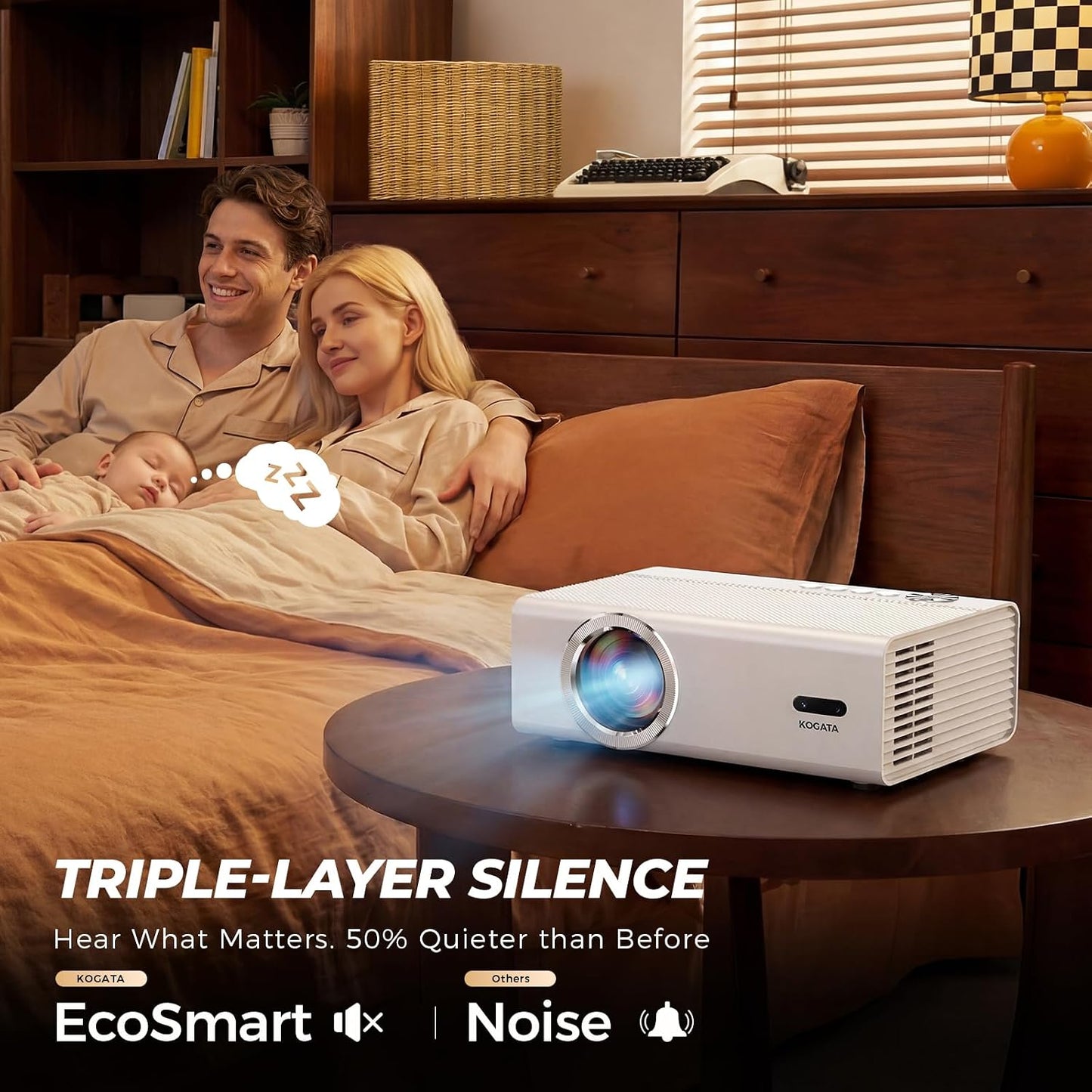 Proyector inteligente con WiFi y Bluetooth, proyector 4K con aplica...