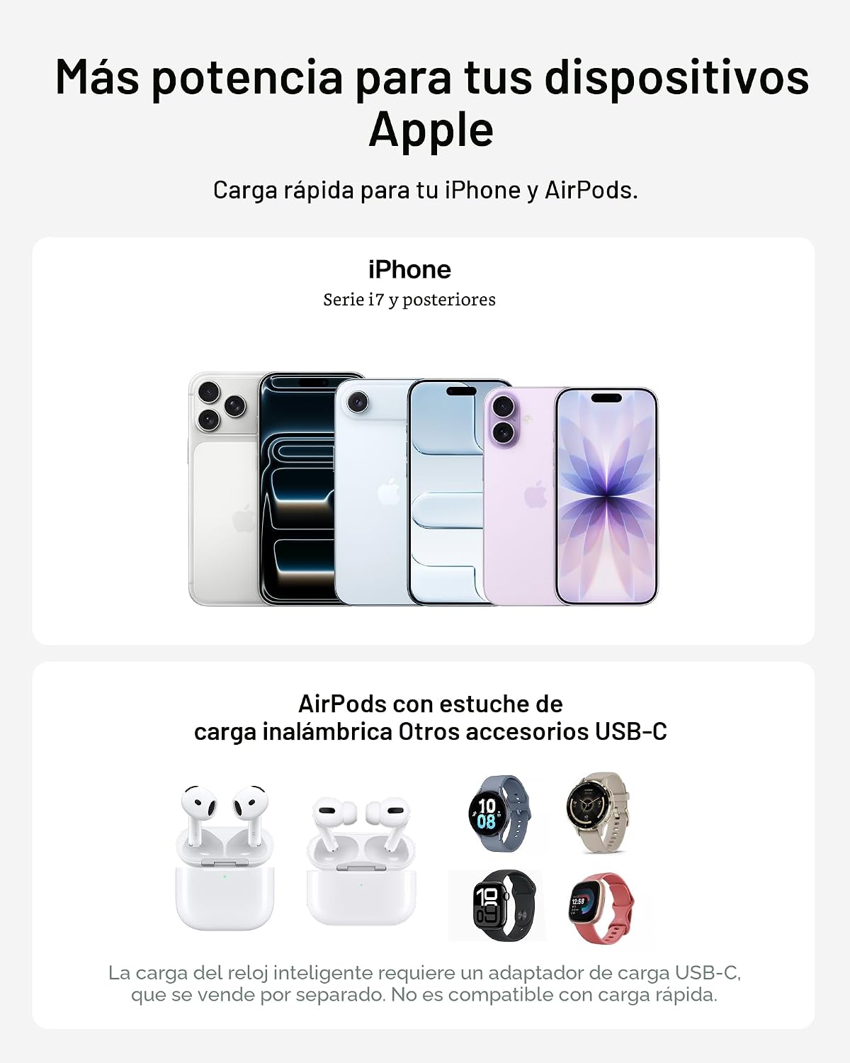 Belkin Cargador MagSafe Compatible, Estación de Carga 2 en 1, Base...