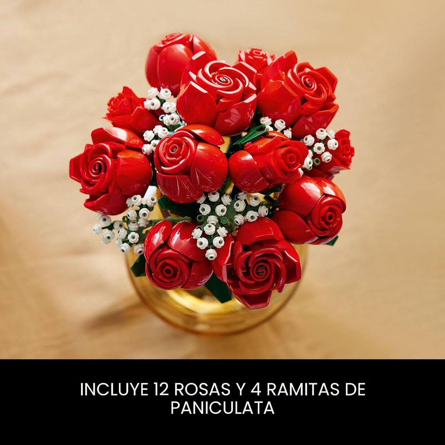 LEGO Botanicals - Ramo de rosas artificiales, juego de construcción...