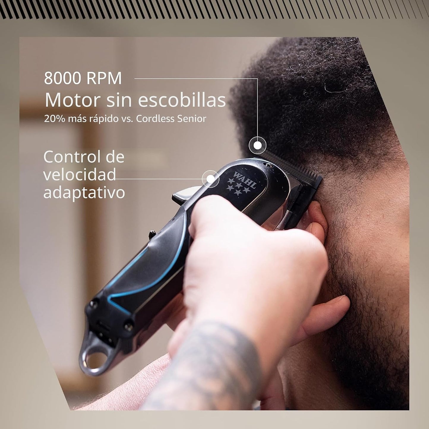 Cable Wahl Professional 5 Estrellas Senior 2.0\/Inalámbrico | Motor...