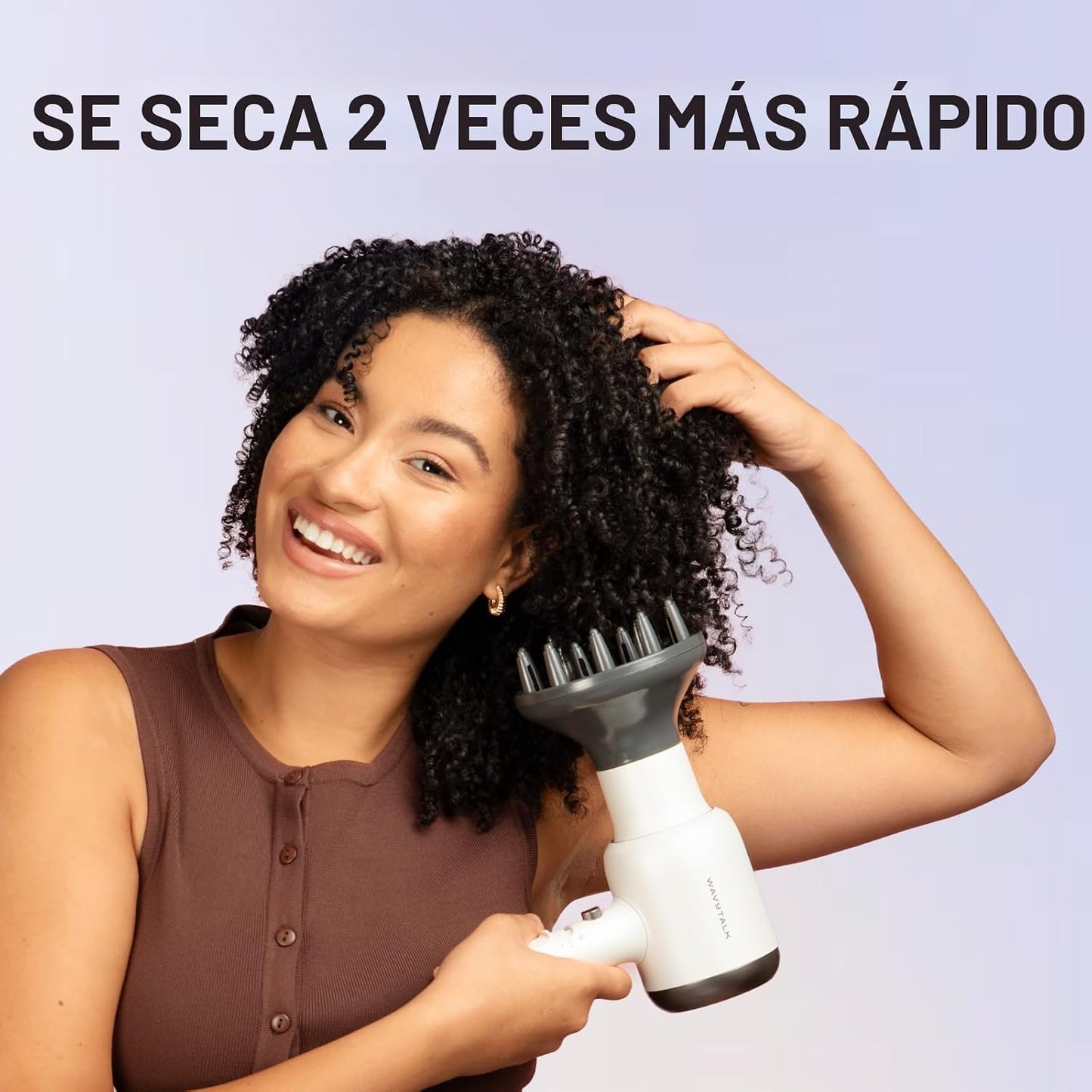 Wavytalk - Secador de pelo iónico soplado con difusor para cabello...