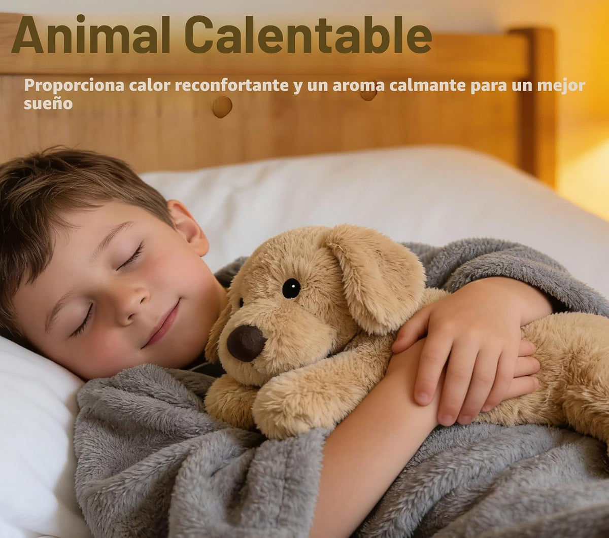 Animales de peluche de perro, animal de peluche para microondas, ad...