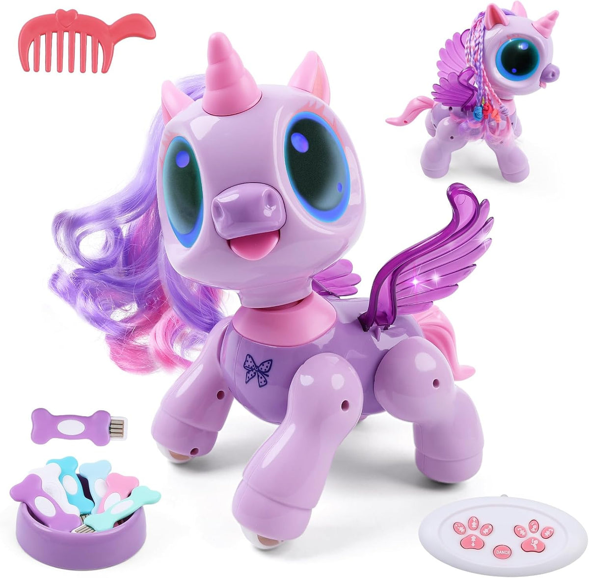 BIRANCO. Juguetes de Robot Unicornio para Niñas de 3-5 años, Mascot...