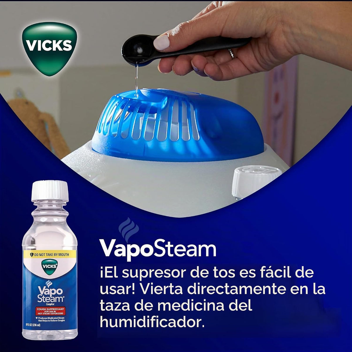 Paquete de vaporizador de vapor caliente Vicks con líquido VapoStea...