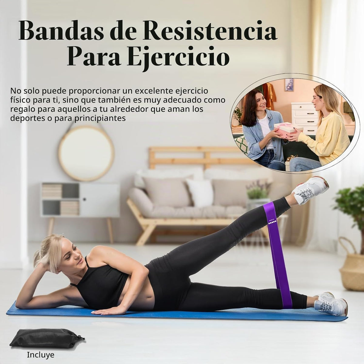 Bandas de Resistencia para Hacer Ejercicio, Bandas elásticas de Eje...