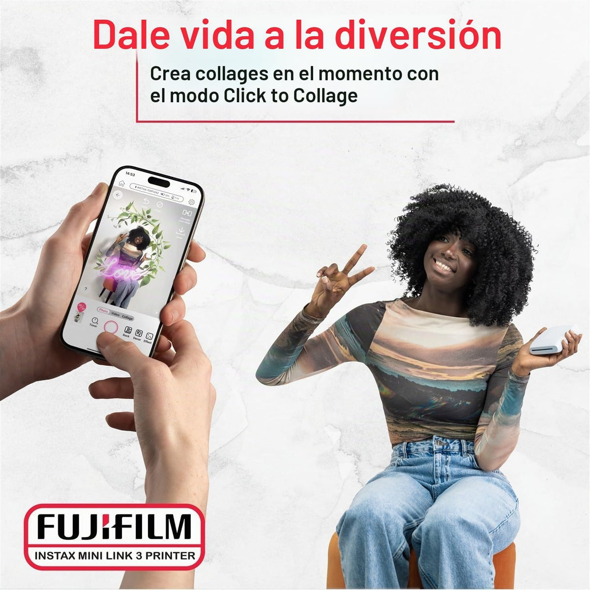 Fujifilm Instax Mini Link 3 - Paquete de película para impresora In...