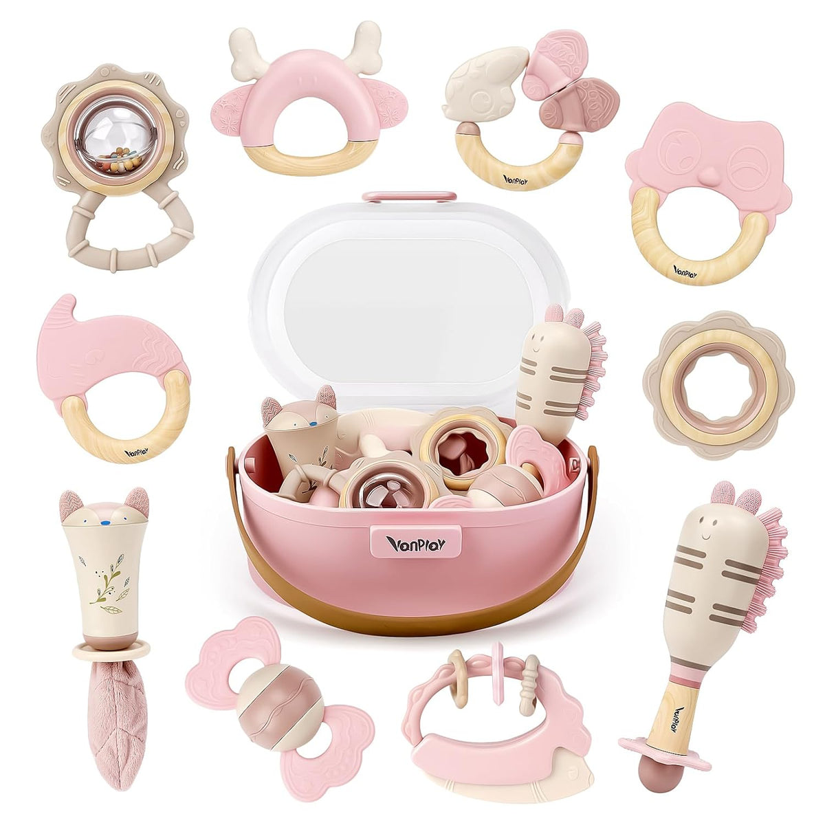 Juguetes para bebés 0-6 meses, sonajeros para bebés, juguetes de de...