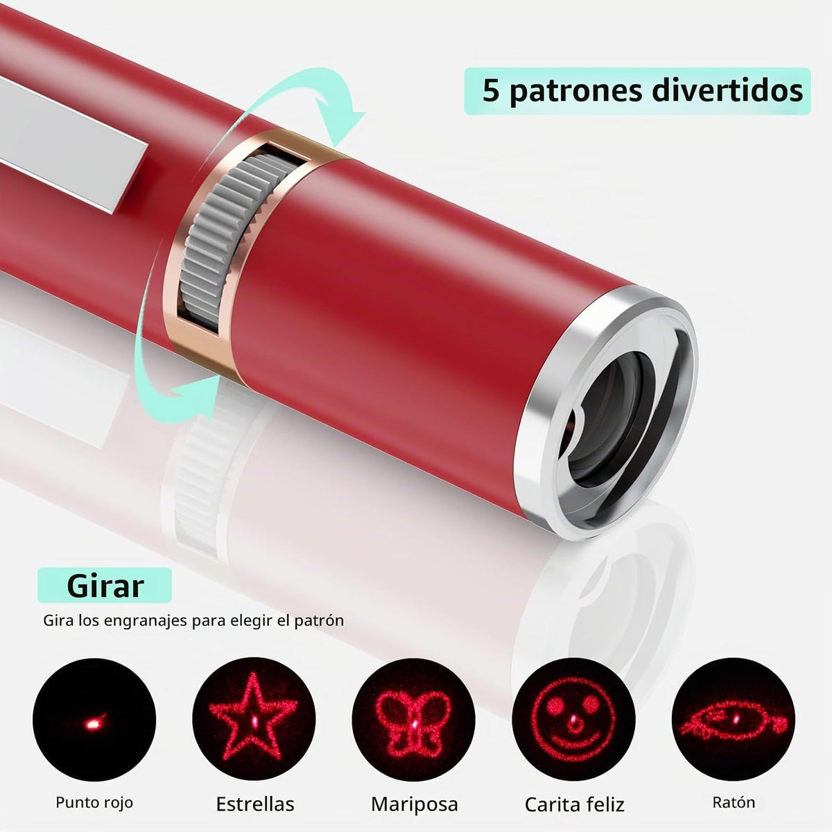 TBTeek Juguetes para gatos, con caja de metal, 2 piezas, recargable...