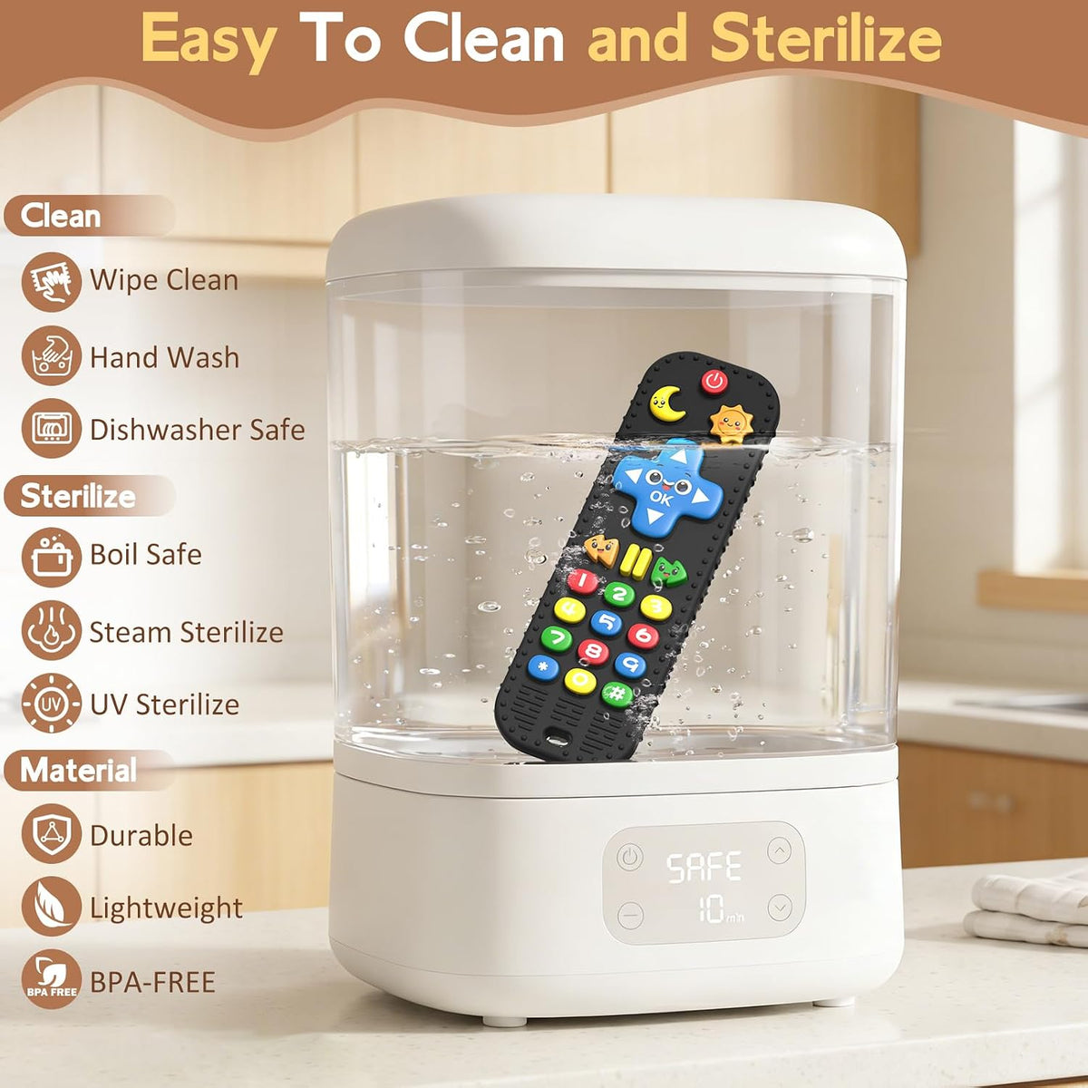 Juguetes de dentición para bebés de silicona para bebés de más de 3...