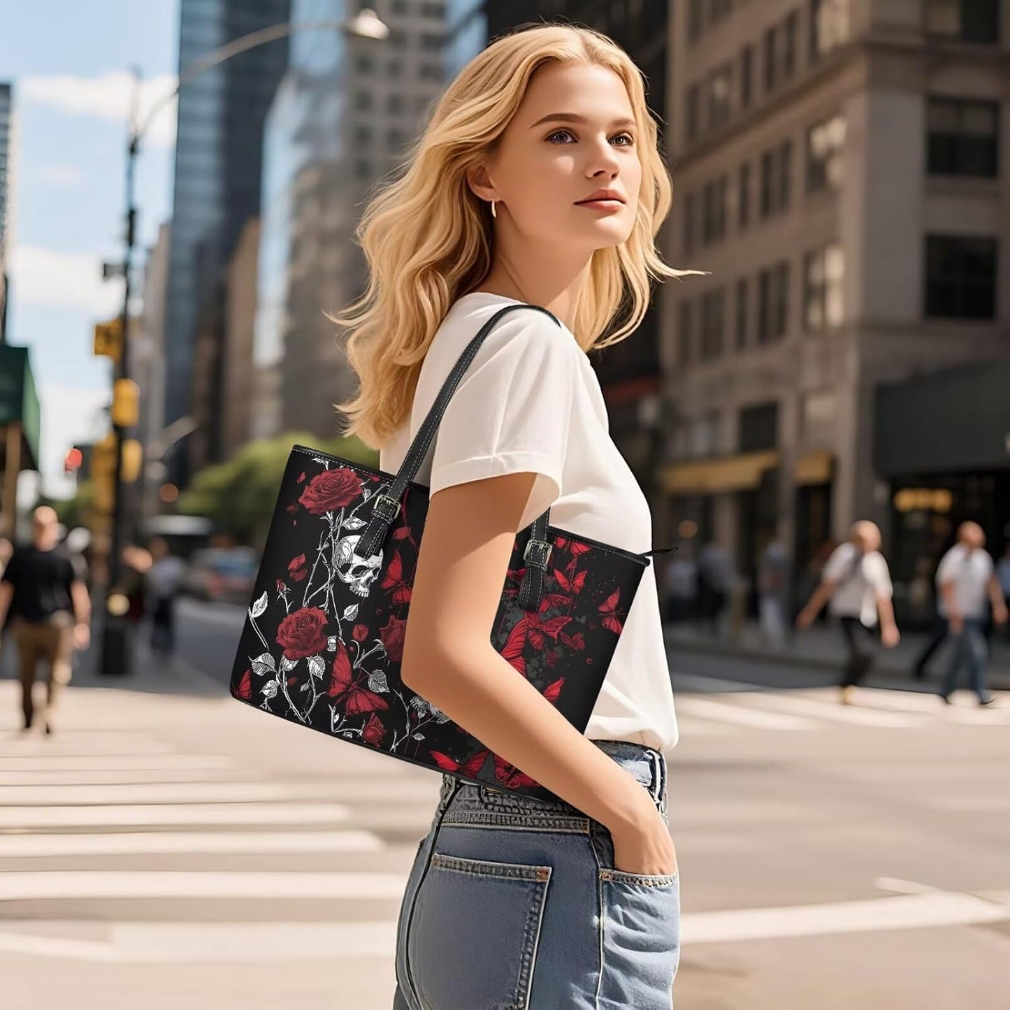 Finagallathe Juego de 2 bolsos para mujer, bolsa grande con cartera...