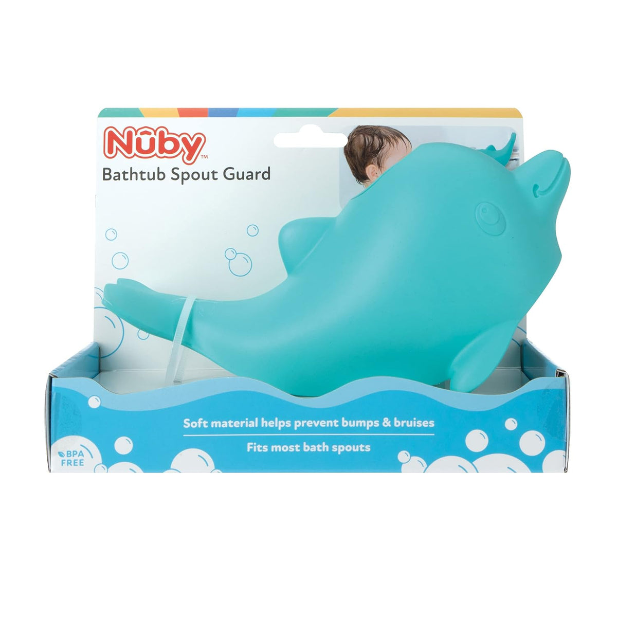 Nuby Protector de boquilla de seguridad para bañera, compatible con...