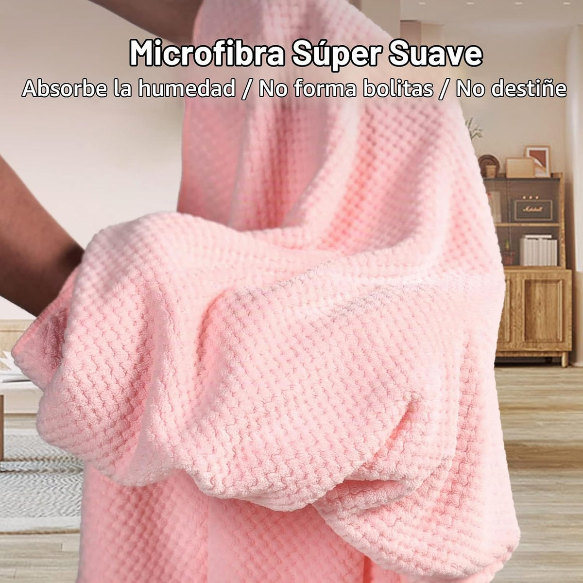 Umisleep Toalla de pelo extra grande de microfibra para mujer, pelo...