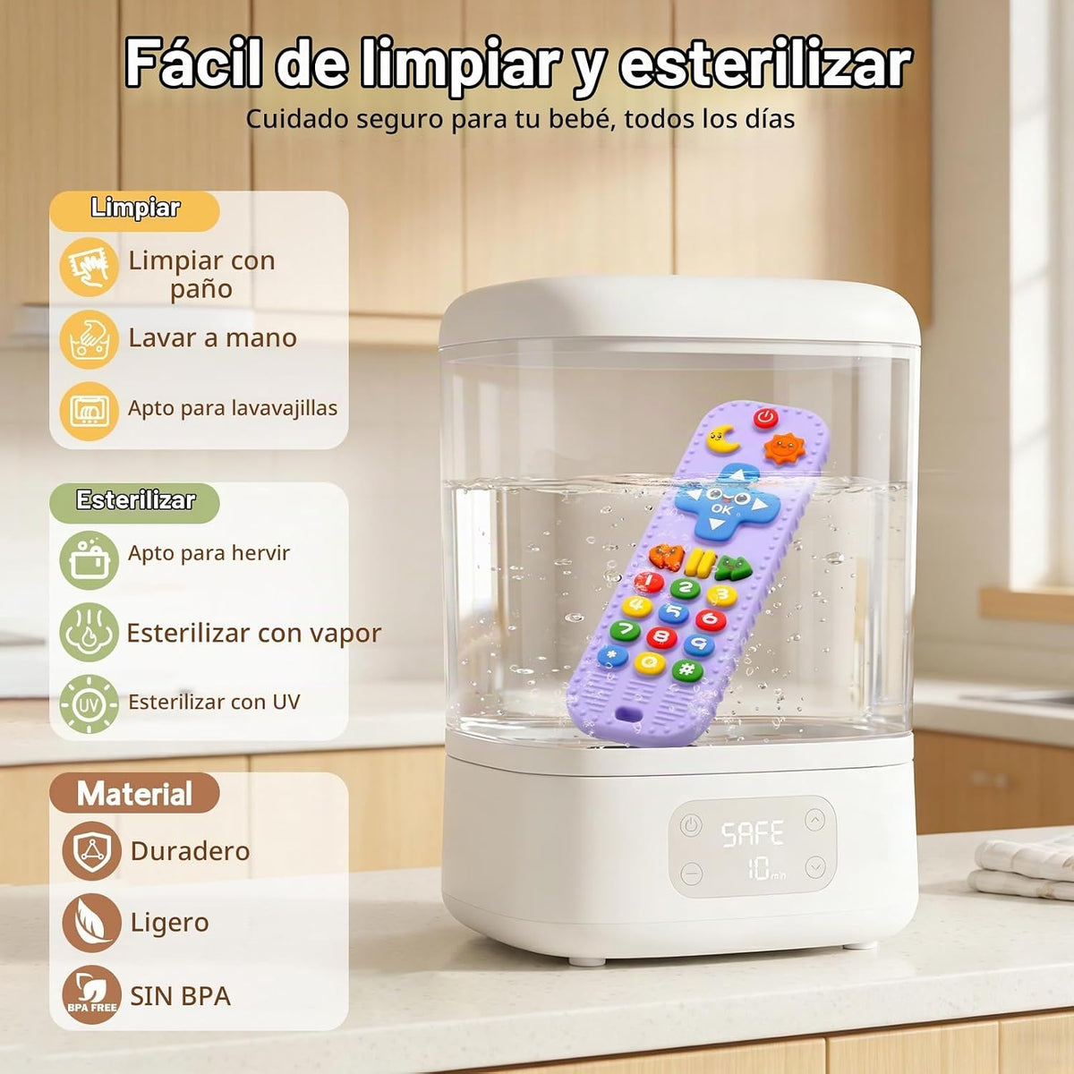 Juguetes de dentición para bebés de silicona para bebés de más de 3...