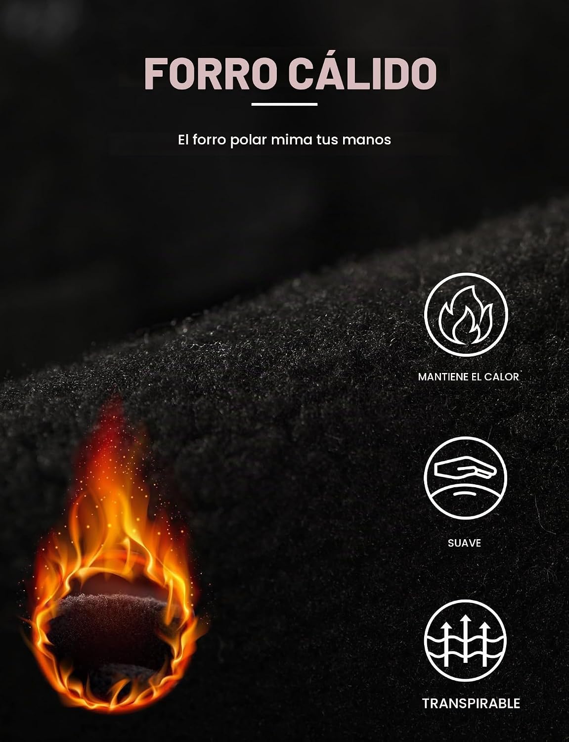 AURUZA Guantes de ciclismo para hombre, para invierno, clima frío,...