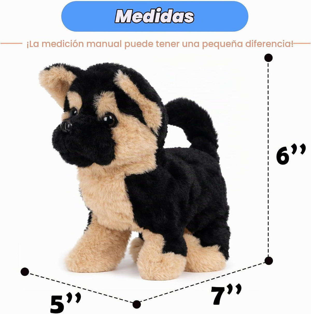 Hopearl Juguete electrónico interactivo interactivo de peluche para...