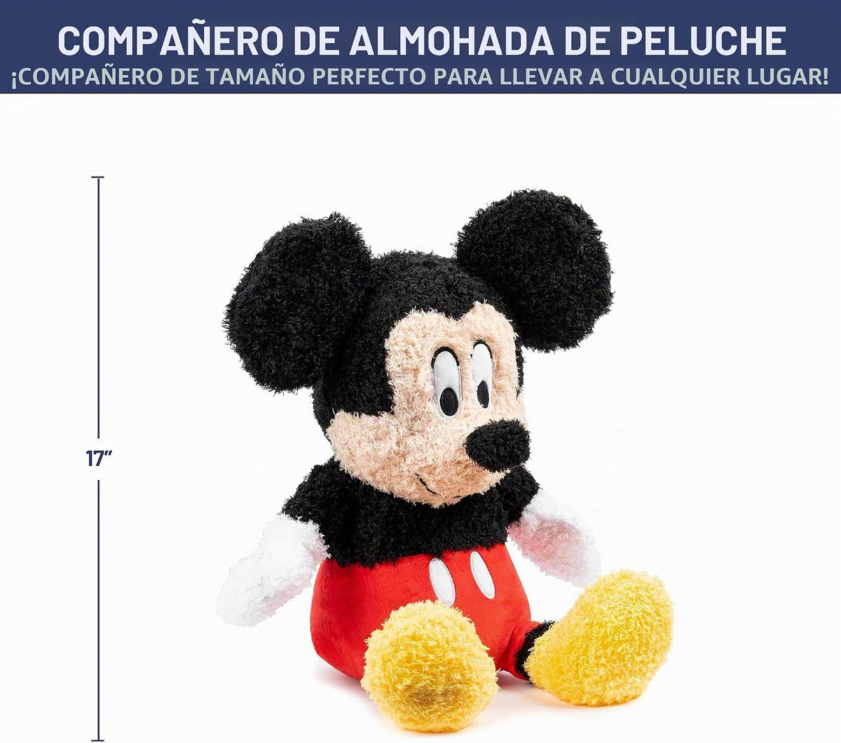 Disney Mickey Mouse - Almohada de peluche para niños, diseño de dib...