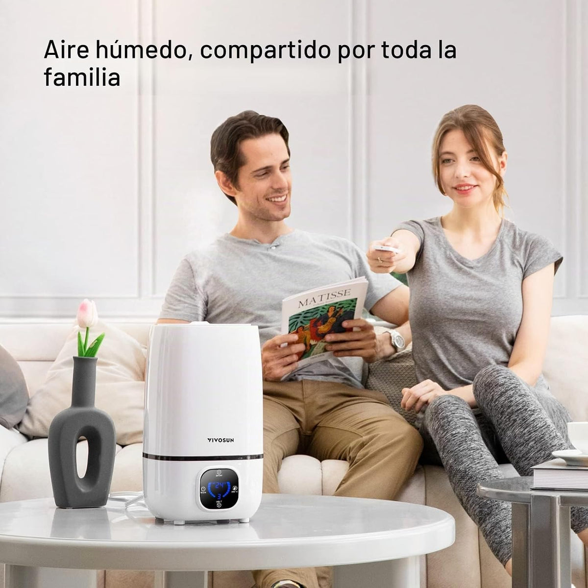 VIVOSUN Humidificador de niebla fría de 4L con control remoto para...