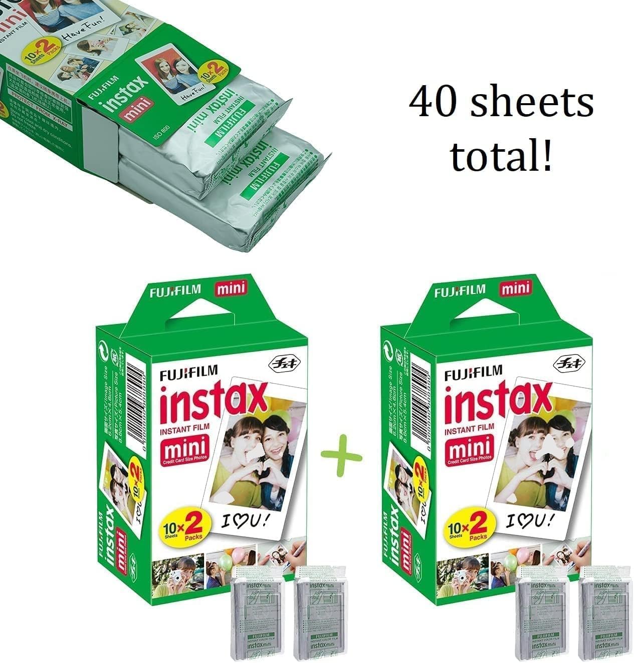 Fujifilm Instax Mini 13 - Cámara instantánea verde laguna + paquete...