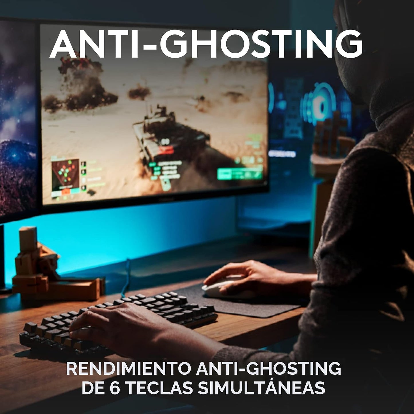 Logitech G413 SE Teclado mecánico para juegos de tamaño completo, c...