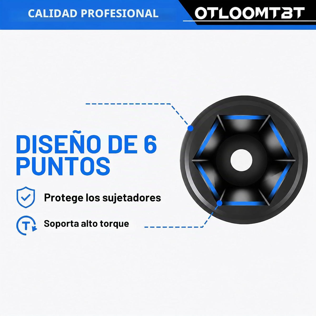 OTLOOMTBT Juego de llaves de impacto de 1\/2", profundidad métr...