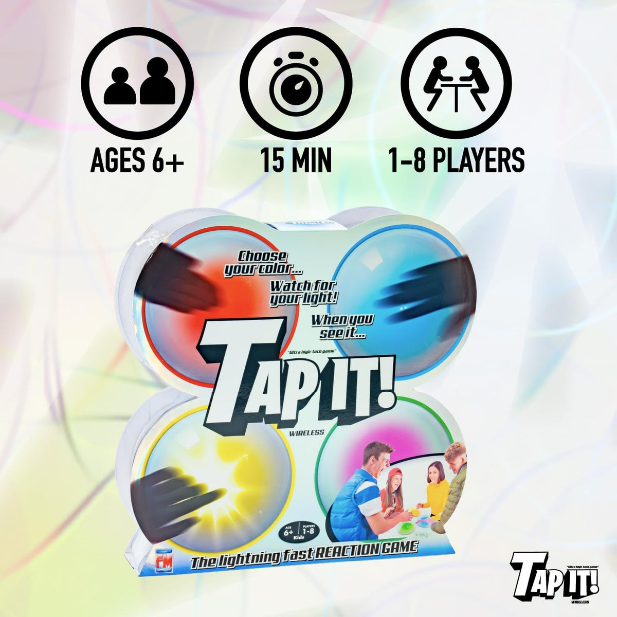 Fotorama Tap It - Juego de luz de reacción inalámbrica, 4 juegos en...