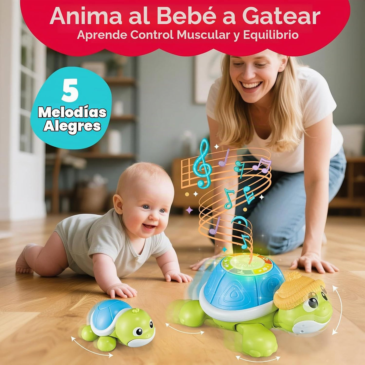 CuteZone Juguetes para bebés de 6 a 12 meses \u2013 Juego de juguet...