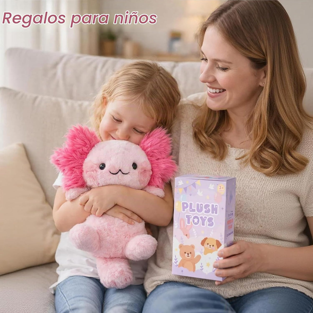 Easfan Juguete de peluche de ajolote de 12 pulgadas para microondas...