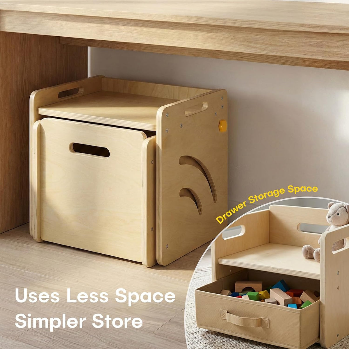 Montessori - Juego de mesa y silla \u2013 Mesa de destete ajustable...