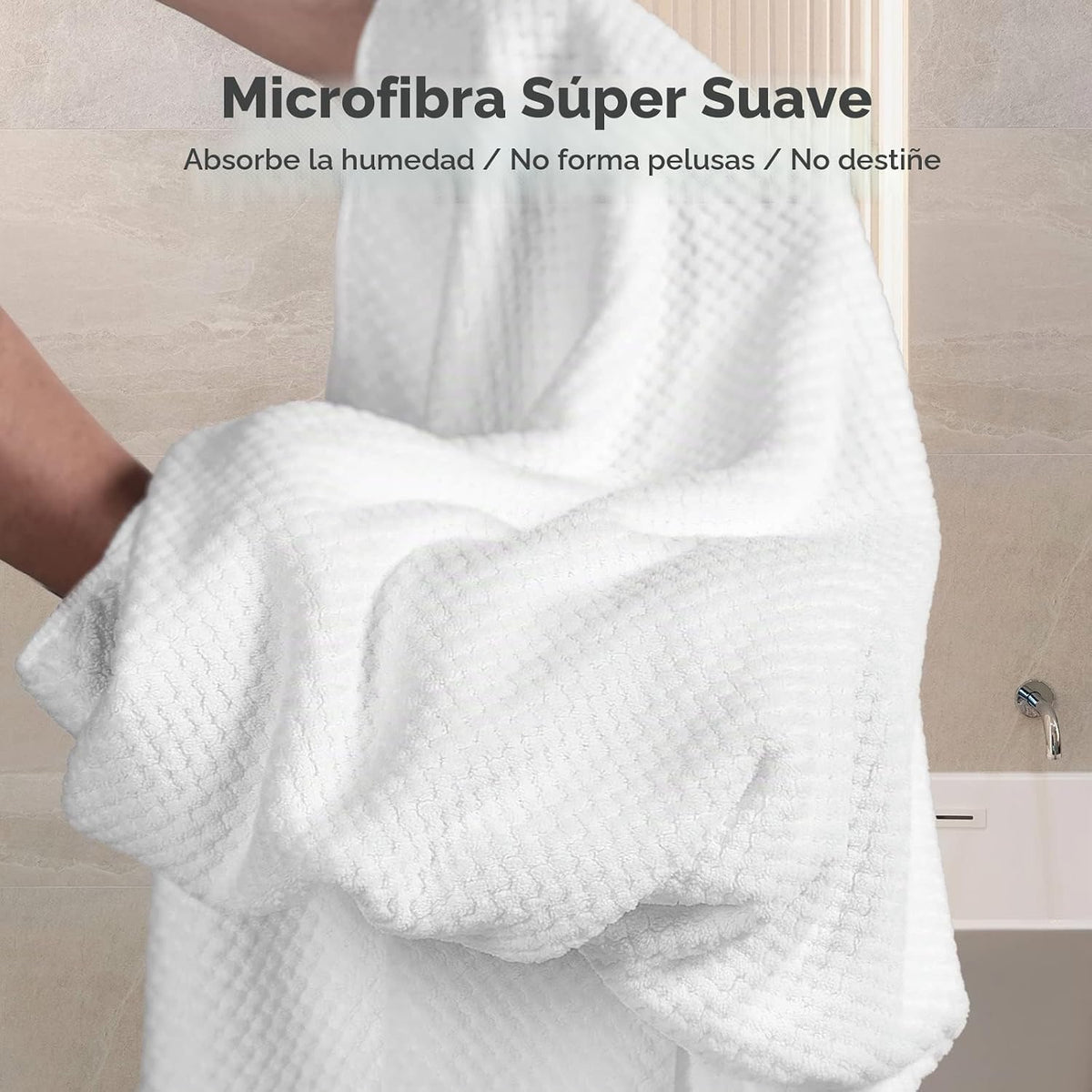 Umisleep Toalla de microfibra extra grande para mujer, cabello riza...